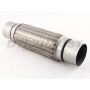 Different Trend Stainless Steel Flexible Pipe 10″ Double Braided Flexible Pipe With Nipple, I.d. 3″ DTF-3010N