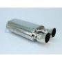 Different Trend Hi-Polished Mufflers Oval With Dual Turn-up DTM-108B
