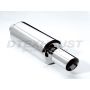 Different Trend Hi-Polished Mufflers 6″ Round With 3.5″ Slanted Double Wall DTM-114
