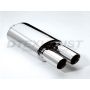 Different Trend Hi-Polished Mufflers Oval With Dual 3″ Slanted Double Wall DTM-117