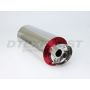 Different Trend Hi-Polished Mufflers 6″ Round Adjustable Silencer (red) DTM-120R