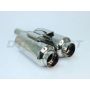 Different Trend Hi-Polished Mufflers Dual 4.5″ Round With 3″ Straight DTM-122