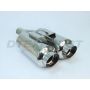 Different Trend Hi-Polished Mufflers Dual 4.5″ Round With 3″ Slanted DTM-122S
