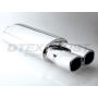 Different Trend Hi-Polished Mufflers Oval With Dual Double Wall Square DTM-127