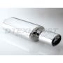 Different Trend Hi-Polished Mufflers Oval With 5.25″ Oval Resonate DTM-129