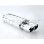 Different Trend Hi-Polished Mufflers Oval With Dual 3.5″ Double Wall Slanted DTM-130