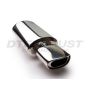Different Trend Hi-Polished Mufflers Oval With Resonated Screamer Tip DTM-149