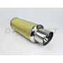 Different Trend Yellow Carbon Fiber Adjustable Silencer DTM-202Y