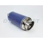 Different Trend Blue Carbon Fiber Adjustable Silencer DTM-204U