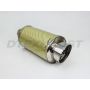 Different Trend Yellow Carbon Fiber Adjustable Silencer DTM-204Y