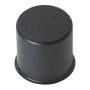 Black Rock 134212BR BKR STEEL PUSH THROUGH CTR CAP BLACK 3.424