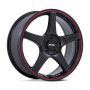 P2E 18X8 5X110/115 72 +40 M-BLK RD-LP