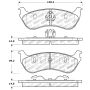 Stoptech 309.08810 Sport Brake Pads w/Shims and Hardware - Front