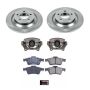 PowerStop KCOE5310 OE Stock Replacement Low-Dust Ceramic Brake Pad, Rotor and Caliper Kit