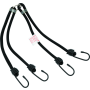BikeMaster 100171 24in Heavy Duty 4-Hook Bungee - Black