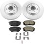 PowerStop CRK6982 Genuine Geomet Coated Rotor and Low-Dust Ceramic Brake Pad Kit