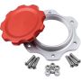 ALLSTAR PERFORMANCE ALL40134 Fuel Cell Cap and Bung JAZ 6-Bolt Red