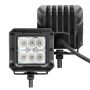 Go Rhino 751803023FCS Xplor Bright Series Cube LED Flood Light Kit (Surface/Threaded Stud Mount) 3x3 - Blk (Pair)