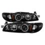 SPYDER 5011695 Projector Headlights - CCFL Halo - Black