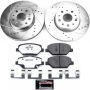 PowerStop K7295-26 Z26 Street Performance Ceramic Brake Pad and Drilled & Slotted Rotor Kit