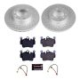 PowerStop ESK7194 Genuine Geomet Coated Rotors, ECE-R90 Brake Pads + Hardware Kit