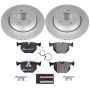 PowerStop ESK5738 Genuine Geomet Coated Rotors, ECE-R90 Brake Pads + Hardware Kit