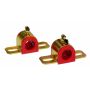 Prothane Universal 90 Deg Greasable Sway Bar Bushings - 27MM - Type B Bracket - Red