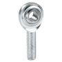 QA1 MGML16T G Series 2-Pc Rod End - Male/Left Hand - 16mm Bore x M16x2.0 - Stainless Steel w/PTFE