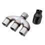 AWE Tuning 3015-53014 2016+ Honda Civic Si Touring Edition Exhaust w/Front Pipe & Triple Diamond Black Tips