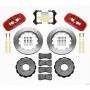 Wilwood 140-11974-R AERO6 Front Hat Kit 14.00 Red 99-06 BMW E46