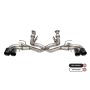 CORSA Performance 21105CFBLK Corsa 2020-2024 Chevrolet Corvette C8 RWD 3in Valved Cat-Back Delete w/ NPP w/4.5in CF Black PVDTips