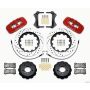 Wilwood 140-13919-DR AERO6 Front Hat Kit 15.00 Drilled Red 2007-2011 BMW E90 Series w/Lines