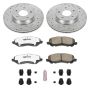 PowerStop K3032-26 Z26 Street Performance Ceramic Brake Pad and Drilled & Slotted Rotor Kit