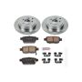 PowerStop KOE2431 OE Stock Replacement Low-Dust Ceramic Brake Pad and Rotor Kit