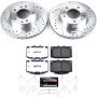 PowerStop K470-26 Z26 Street Performance Ceramic Brake Pad and Drilled & Slotted Rotor Kit