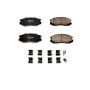 PowerStop 17-602 PowerStop - Z17 Low-Dust Ceramic Brake Pads with Hardware