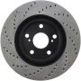 StopTech 07-13 Lexus ES 250/ES 300/ ES330/ES350 SportStop Drilled Left Front Rotor