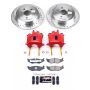 PowerStop KC1687A Z23 Daily Driver Carbon-Fiber Ceramic Pads Drilled & Slotted Rotor & Caliper Kit