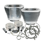 S&S Cycle 910-0200 1999+ BT Replacement 3-7/8in Bore Cylinder & Piston Kit For S&S 95in Big Bore Kit - Silver