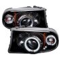 SPYDER 5009807 Projector Headlights - CCFL Halo - Black