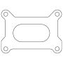 Cometic Gasket C15184 Cometic Holley 2 Barrel 500 CFM .039in Fiber Carburetor Gasket - 3.640in x 1.750in - Open Plenum