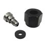 Nitrous Express 11713 4AN BOTTLE NIPPLE AND NUT FOR CO2 VALVE (INCL. GASKET)