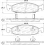 Stoptech 305.07900 Street Select Brake Pads