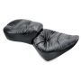 Mustang Motorcycle 75502 Mustang 84-06 Harley Standard Rear Tire Wide Touring 1PC Seat Regal- Black