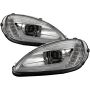 SPYDER 5087942 High-Power LED Module (High Beam And Low Beam) Equipped Headlights - Chrome