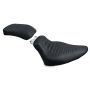 Mustang Motorcycle 76737 Mustang 00-15 Harley Softail Standard Rear Tire Tripper Passenger Seat - Black