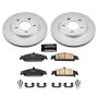 PowerStop CRK1551 Genuine Geomet Coated Rotor and Low-Dust Ceramic Brake Pad Kit