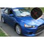 Rally Armor 2008+ Mitsubishi EVO X UR Black Mud Flap w/ Blue Logo