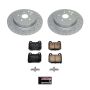 PowerStop CRK9015 Genuine Geomet Coated Rotor and Low-Dust Ceramic Brake Pad Kit