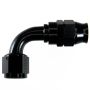 FRAGOLA FRG689012-BL Hose Fitting #12 90 Deg PTFE Black